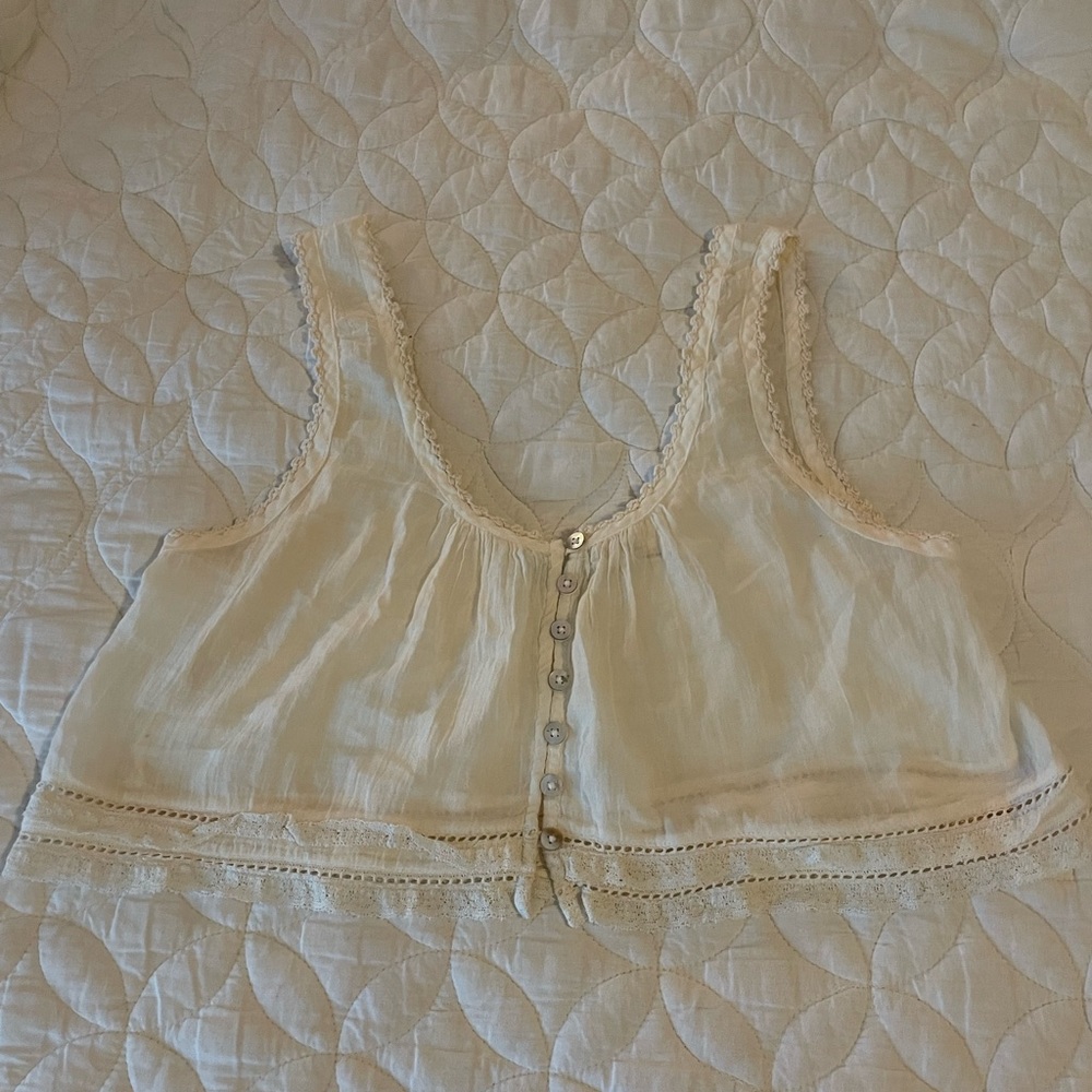 Kimchi blue crop lingerie style top
